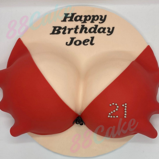A cake shaped like breasts