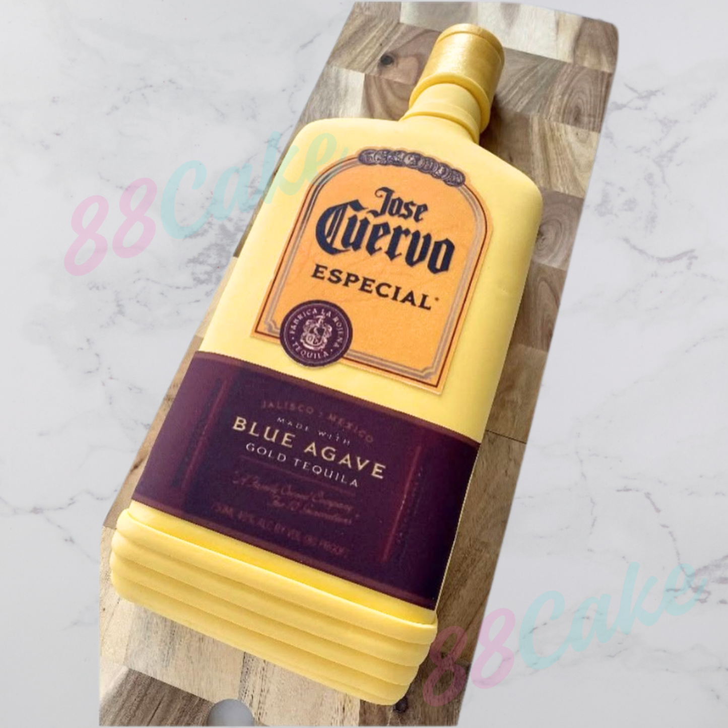 Jose Cuervo Especial bottle cake alcohol bottle shaped cake