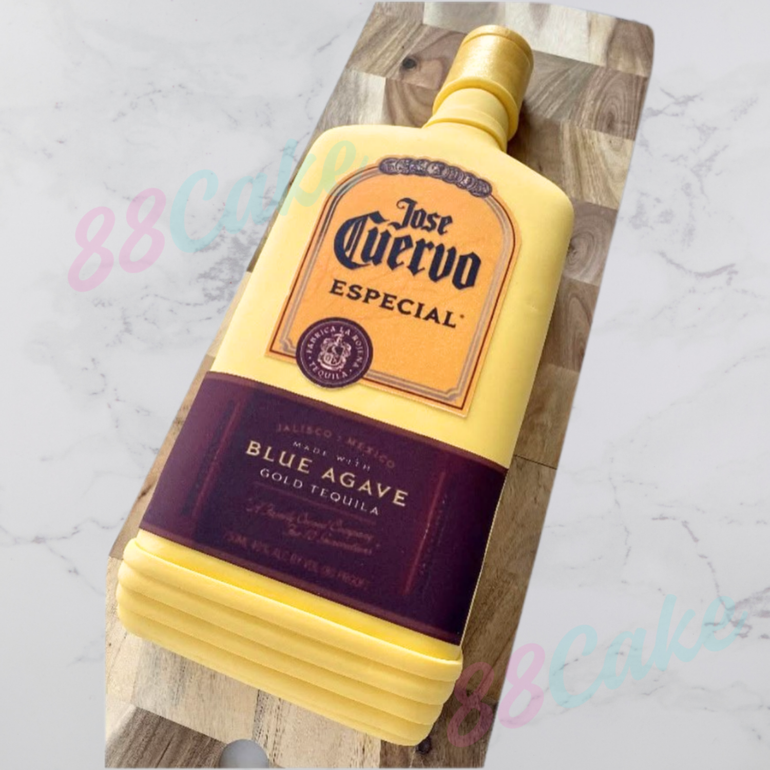 Jose Cuervo Especial bottle cake alcohol bottle shaped cake