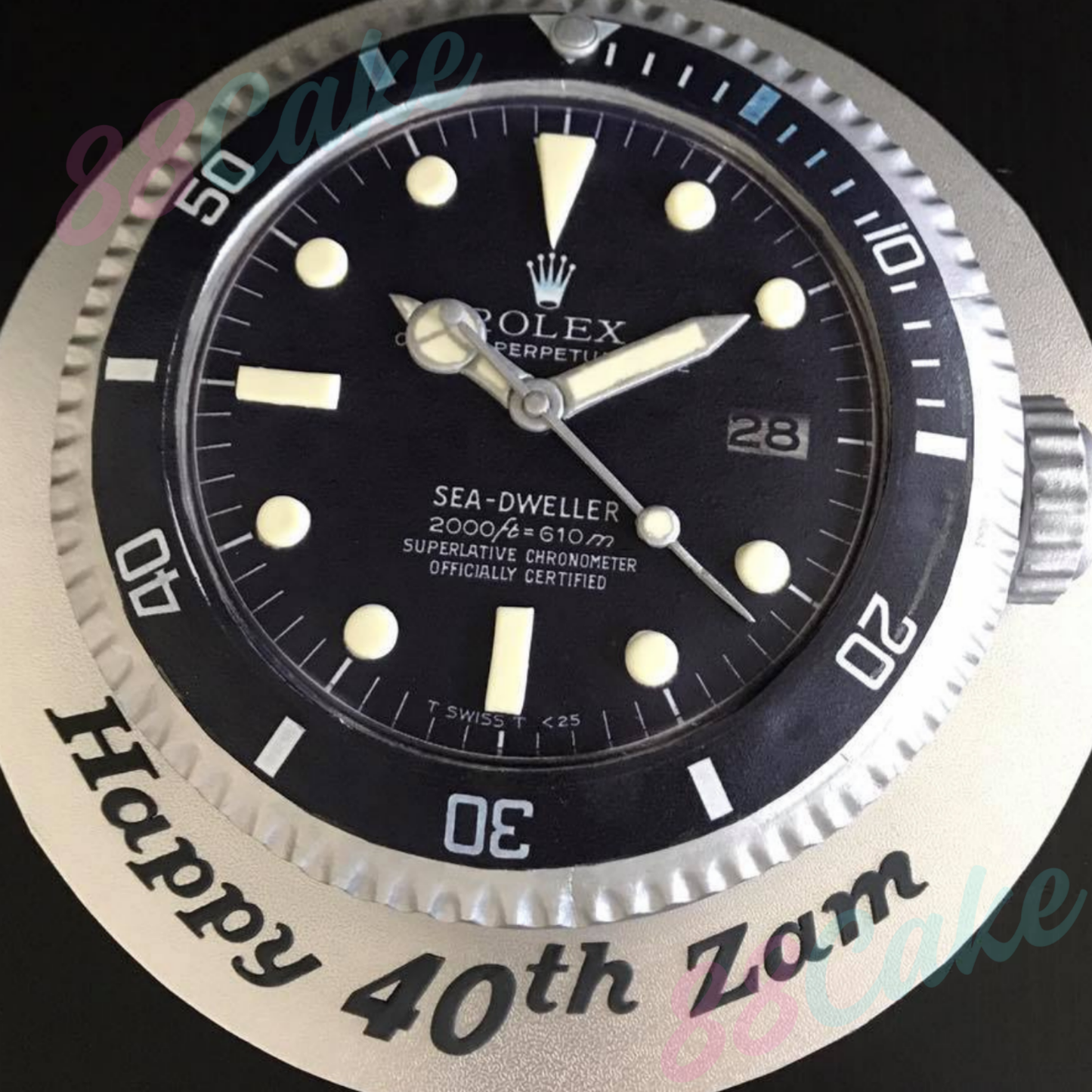 Rolex watch cake 